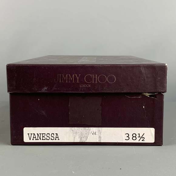 JIMMY CHOO Black Satin Embellishment Slingback Sandals - Picture 8 of 8